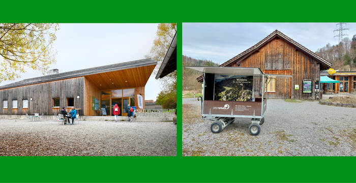 Links: Naturzentrum Pfäffikersee, Rechts: Wildnispark Zürich